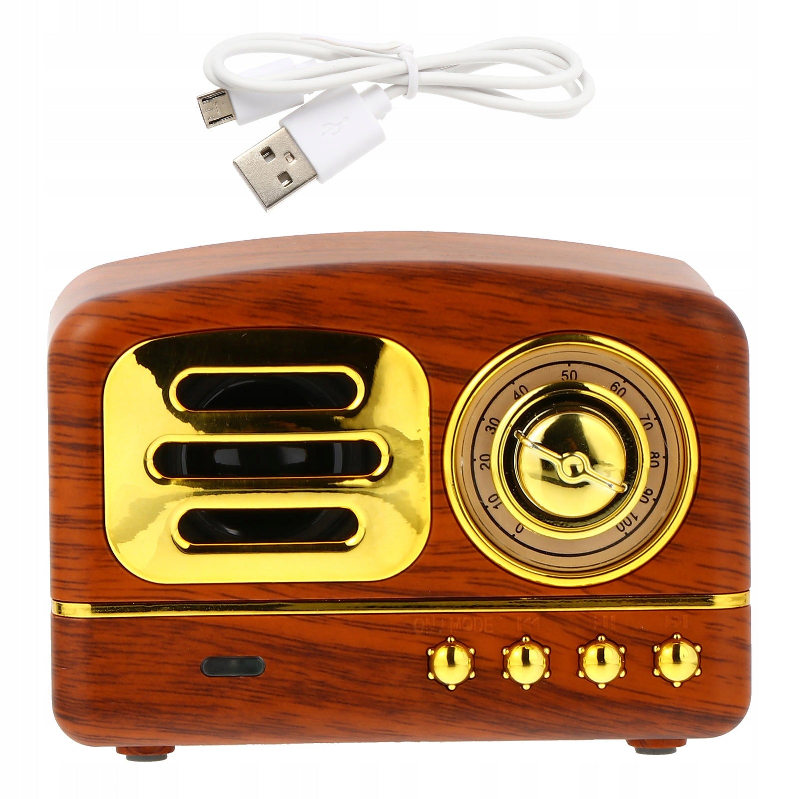 1Set Coffee Retro Mini Speaker Wireless Portable Decorative Music Radio Brand no brand