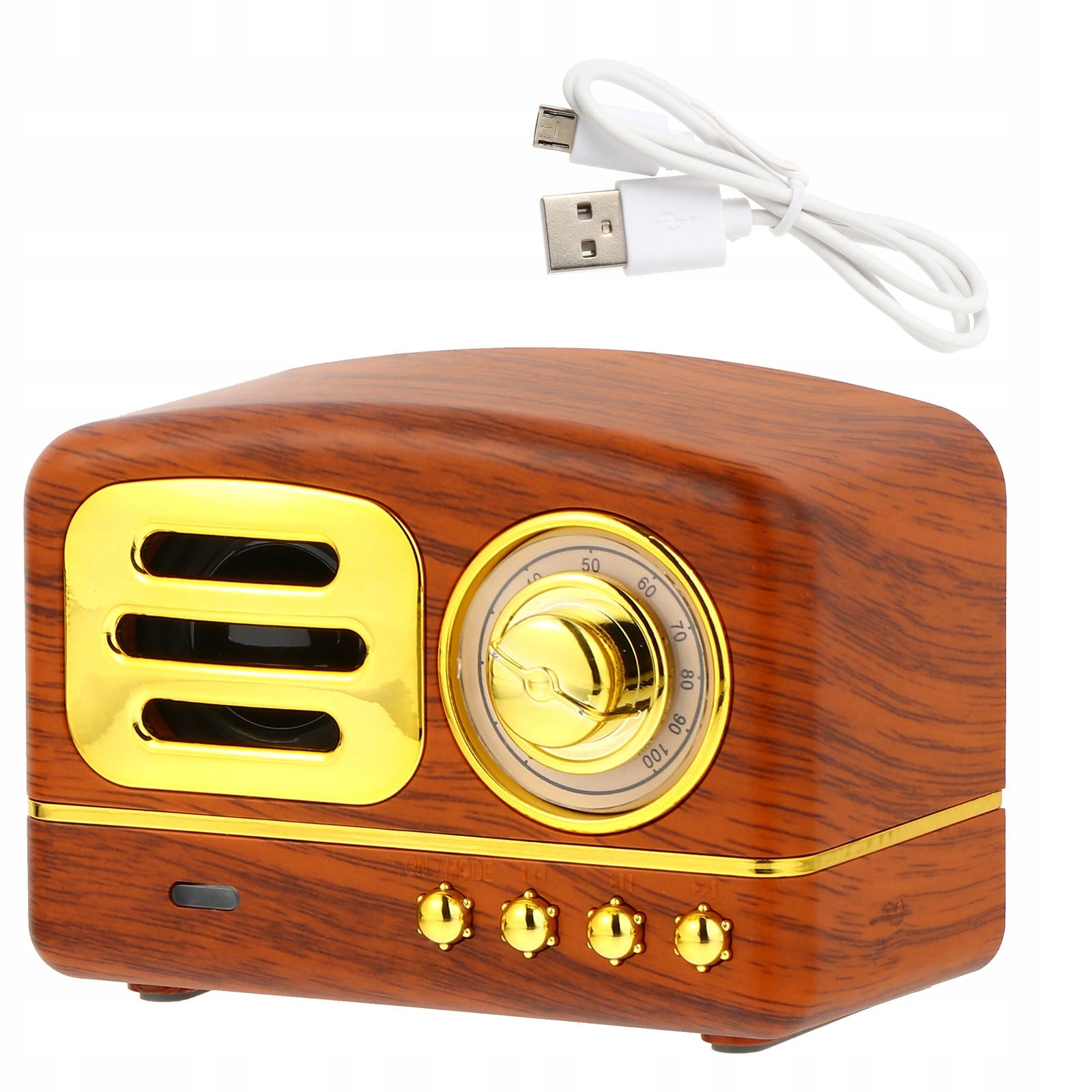 1Set Coffee Retro Mini Speaker Wireless Portable Decorative Music Radio Model other