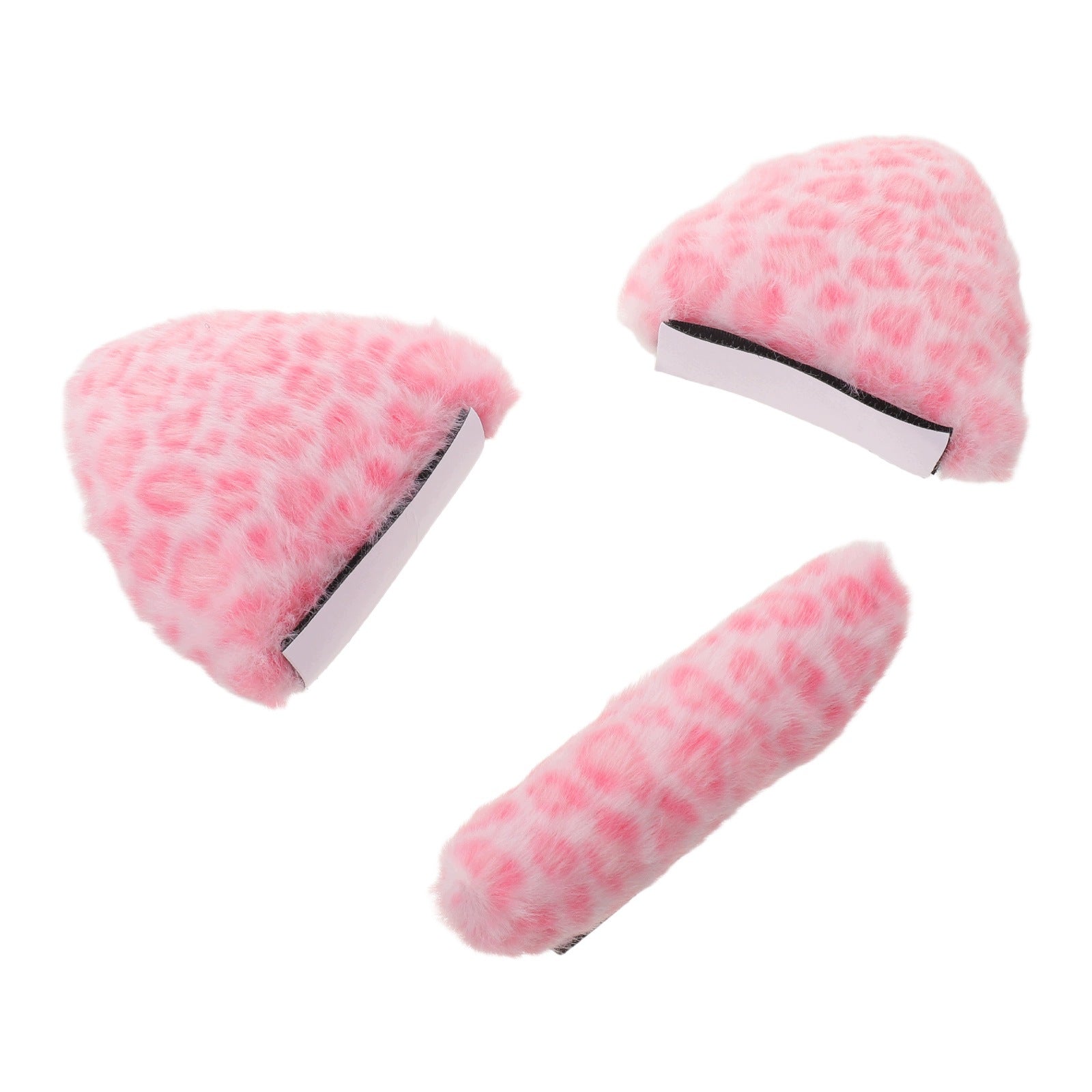 1Set Cute Cat Ear and Tail Helmet Decorations for Motorcycle and Ski