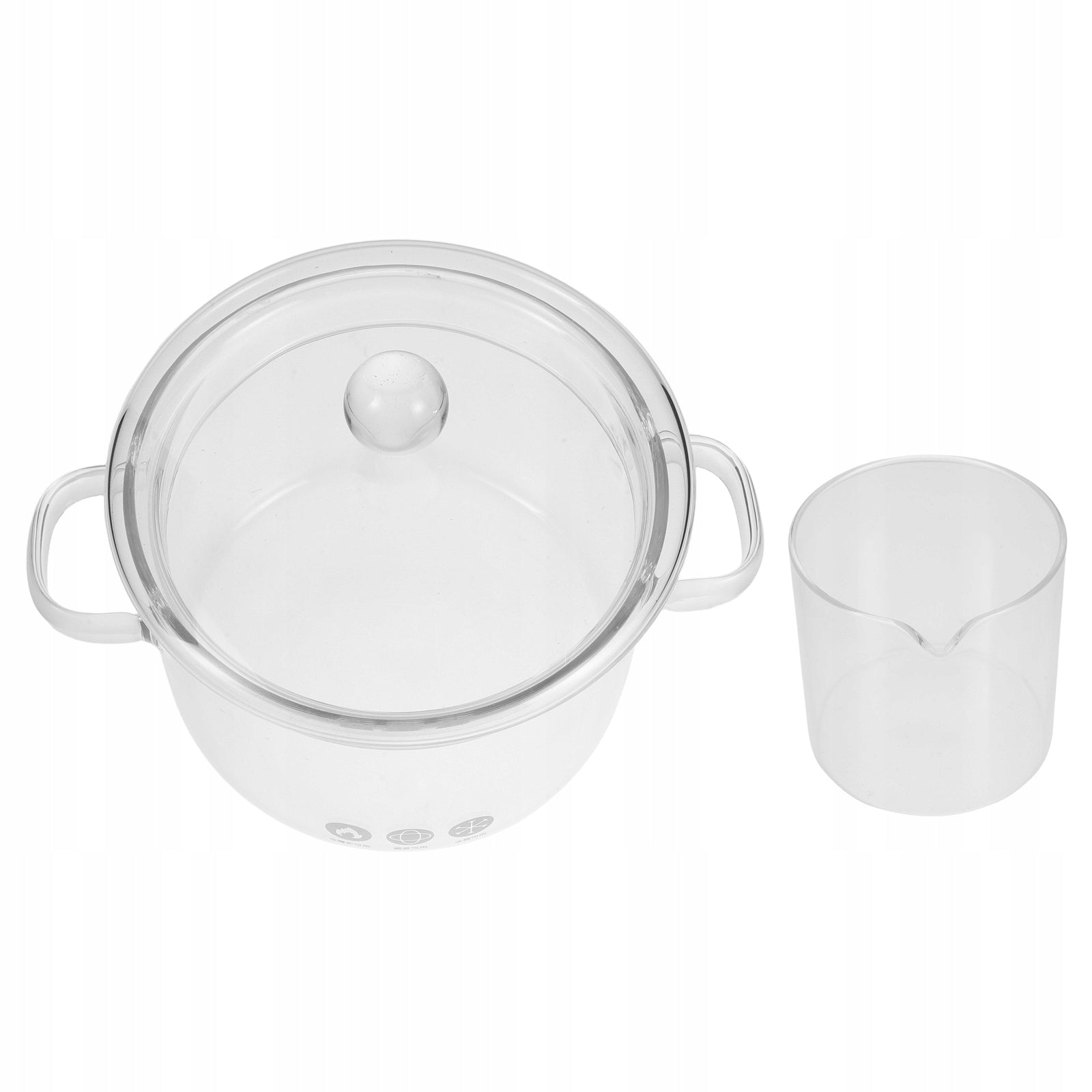 1Set Double Handle Glass Distillation Pot for DIY Rose Water Extraction Brand no brand