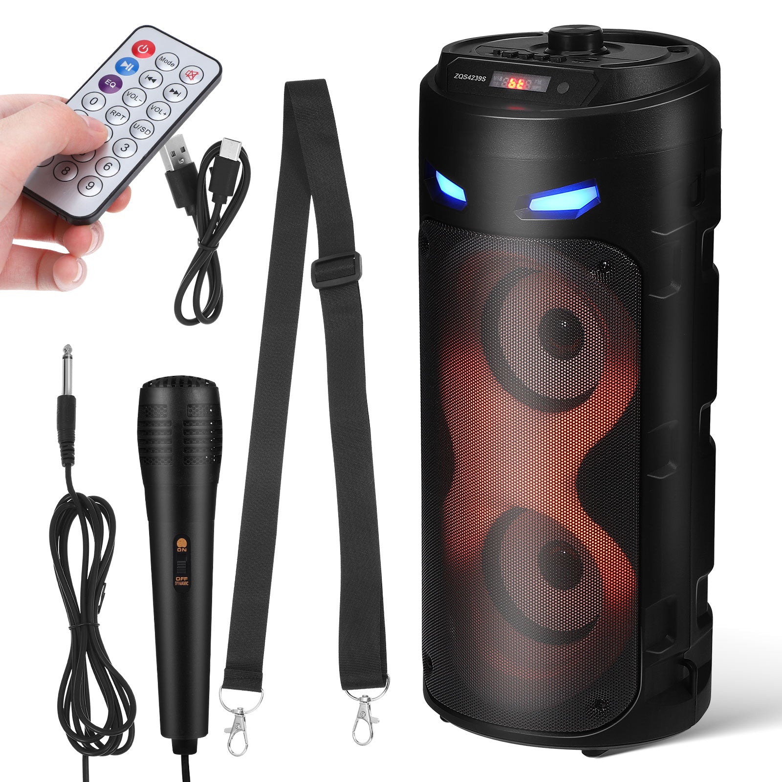 1Set Immersive Portable Pa Speaker System with Powerful Bass