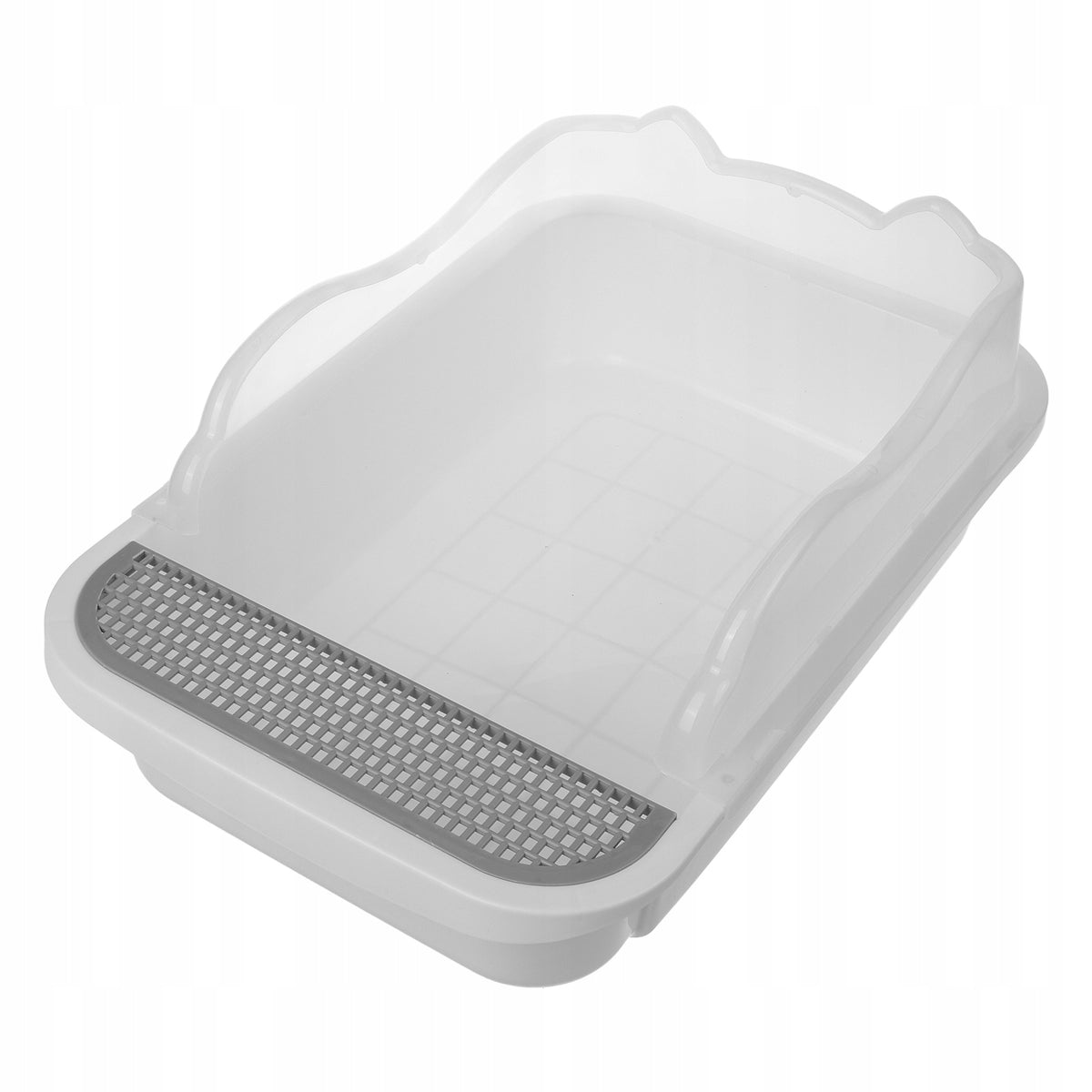 1Set Practical Anti-Splash Open Cat Litter Box for Clean Homes