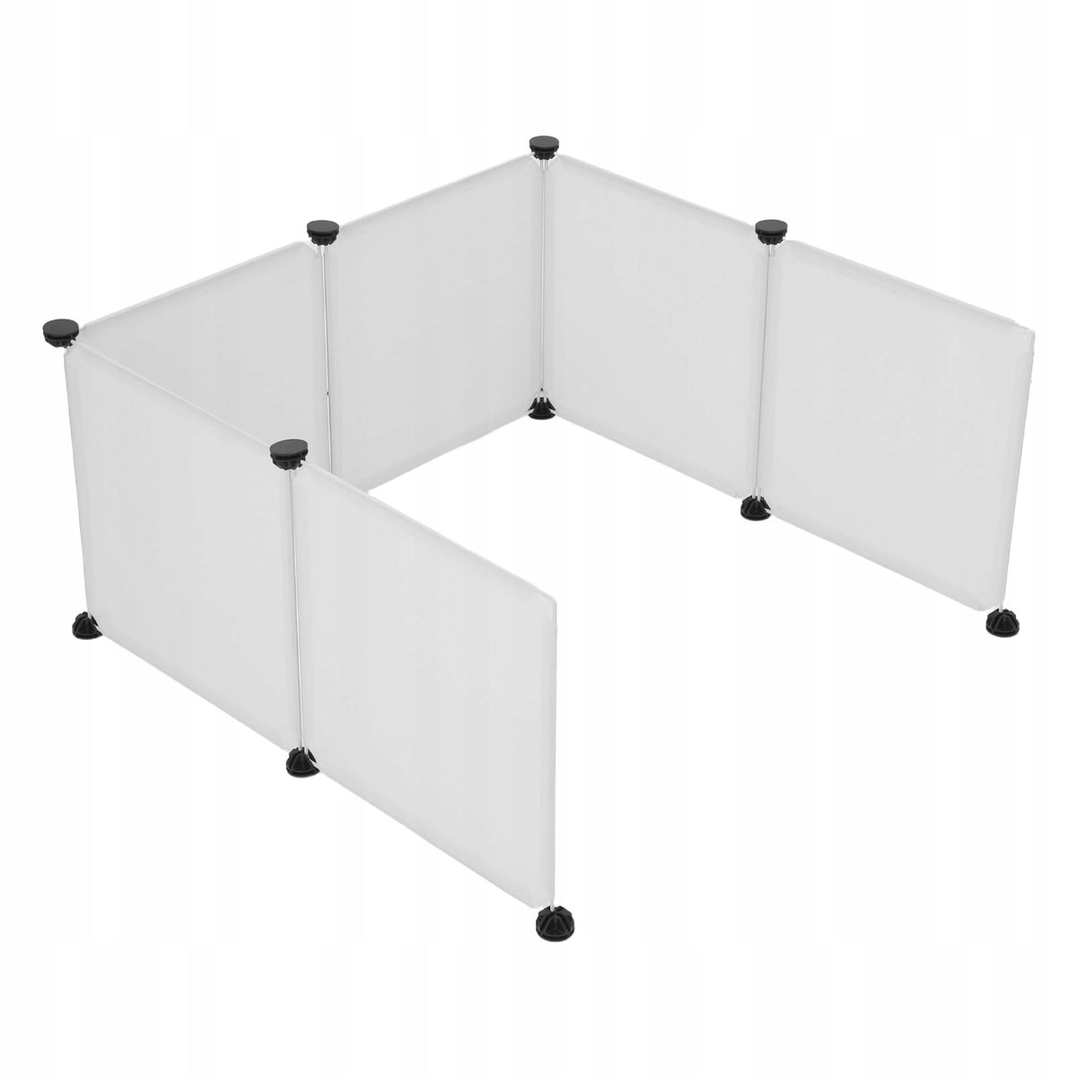 1Set White Plastic Splash Guard Panel for Cat Litter Box and Puppy Potty