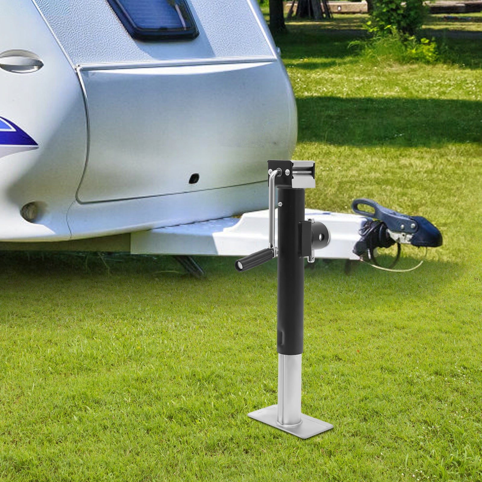 1T jack, hand-crank, suitable for tire changes, repairs, and other tasks Maximum lifting height 1 mm