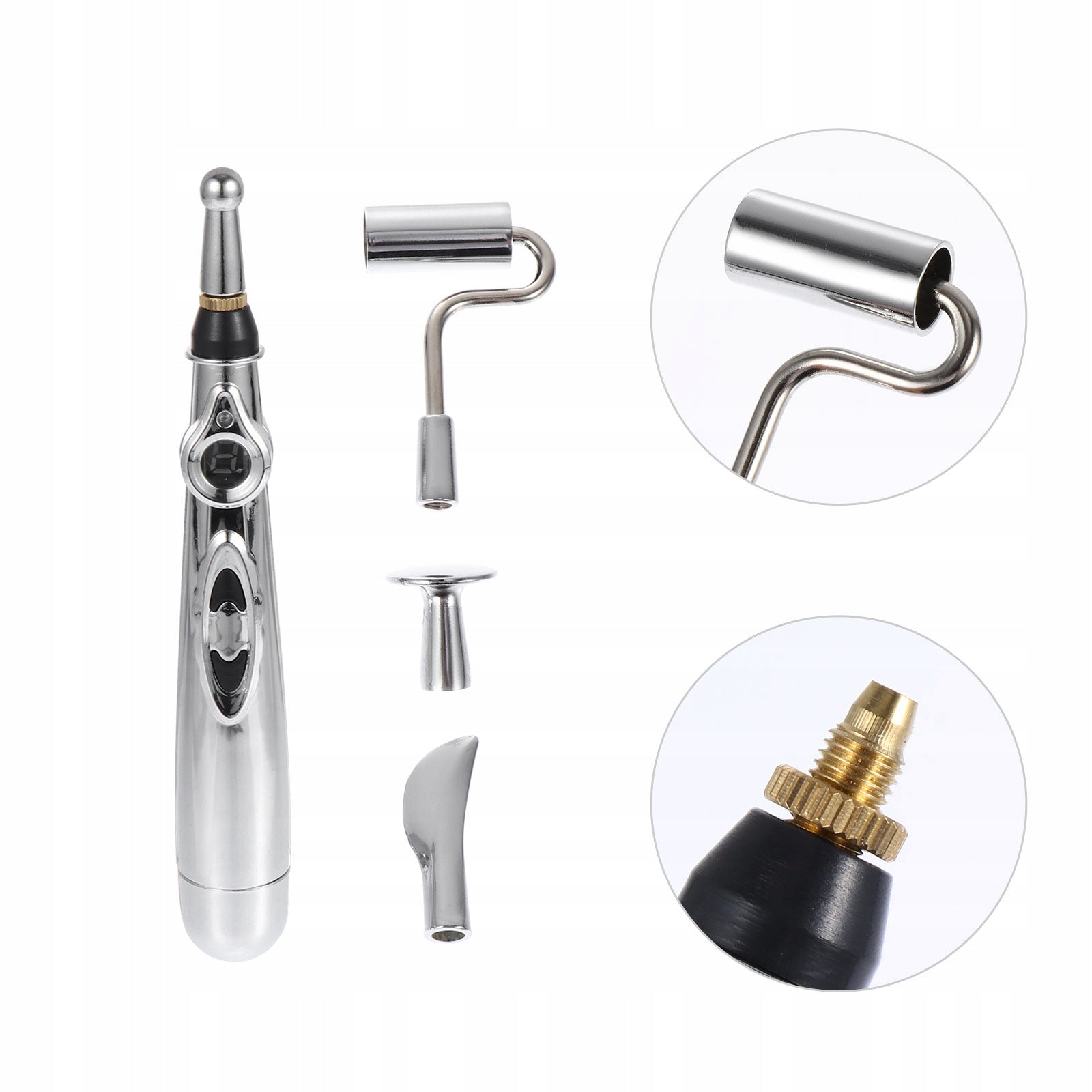 1ZEST ELECTRONIC ACUPRESSURE PEN ABS FOR MASSAGE SILVER Manufacturer code 11507610