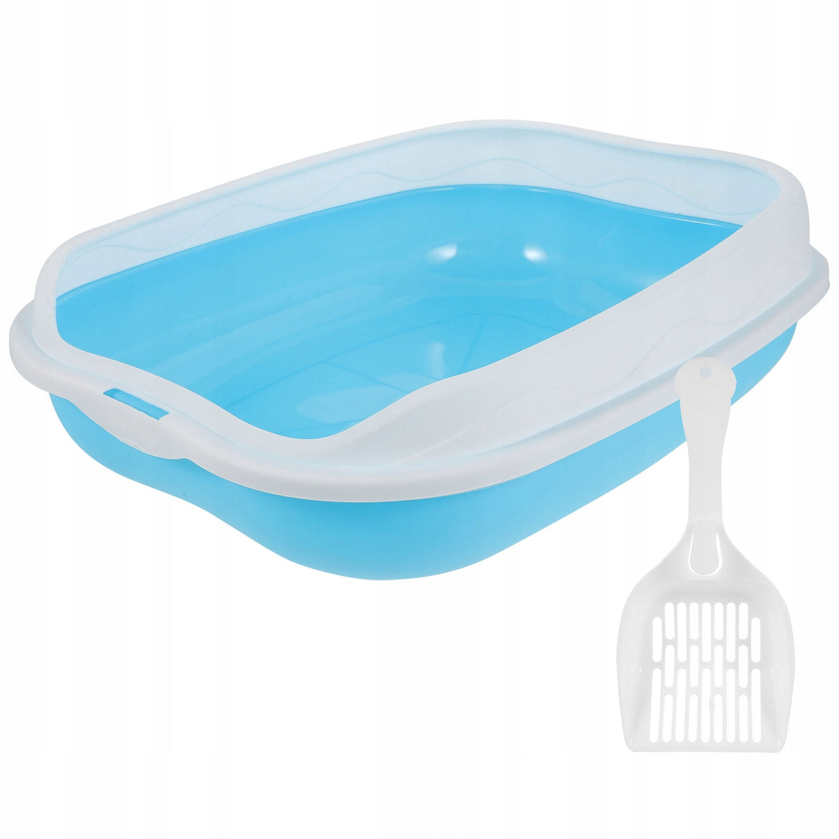 1ZEST OTWARTA TOALETA DLA KOTA NIEBIESKA, ANTYPRYSKOWA, PLASTIKOWA Manufacturer code 16814964