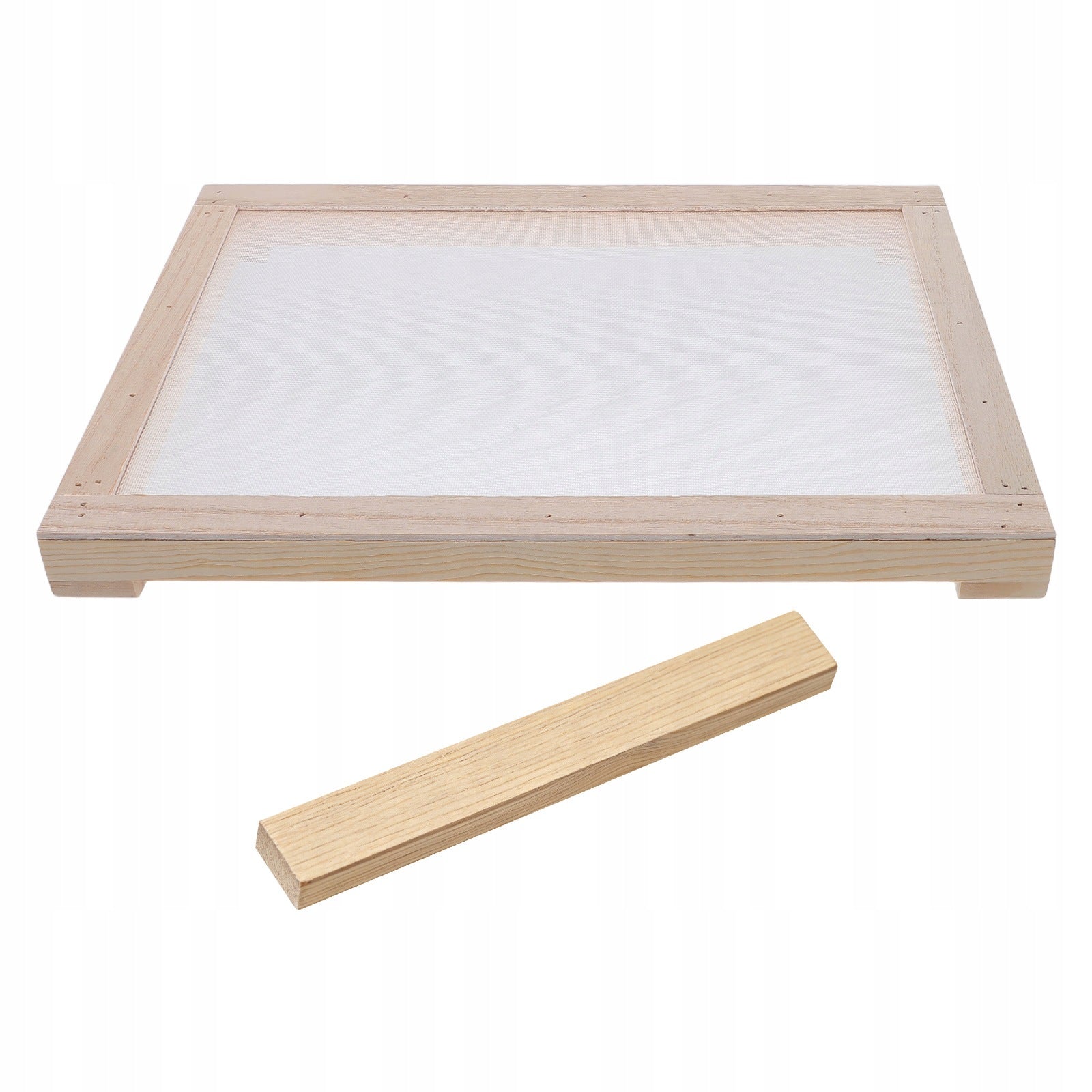 1Zest Zawieszana Suszarka Drewniana Z Siatkową Tkaniną Do Ziół Kind Stationary