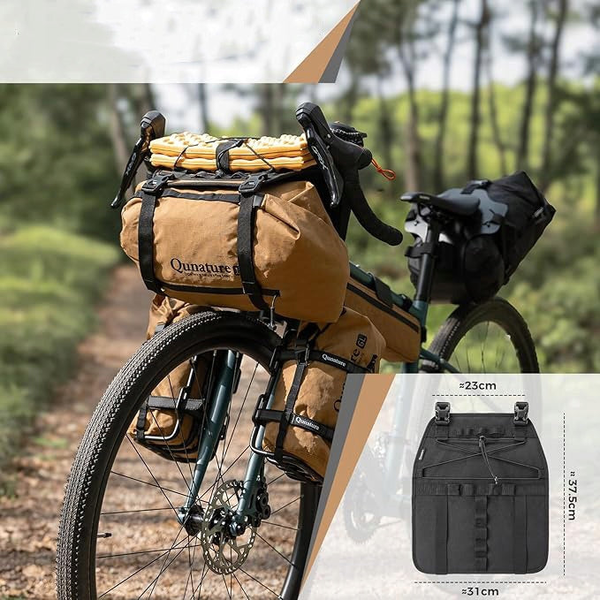 Vairalazdės laikiklis QUNATURE 240035002, tinkantis MTB/Gravel, skirta krepšiams ir miegmaišiams