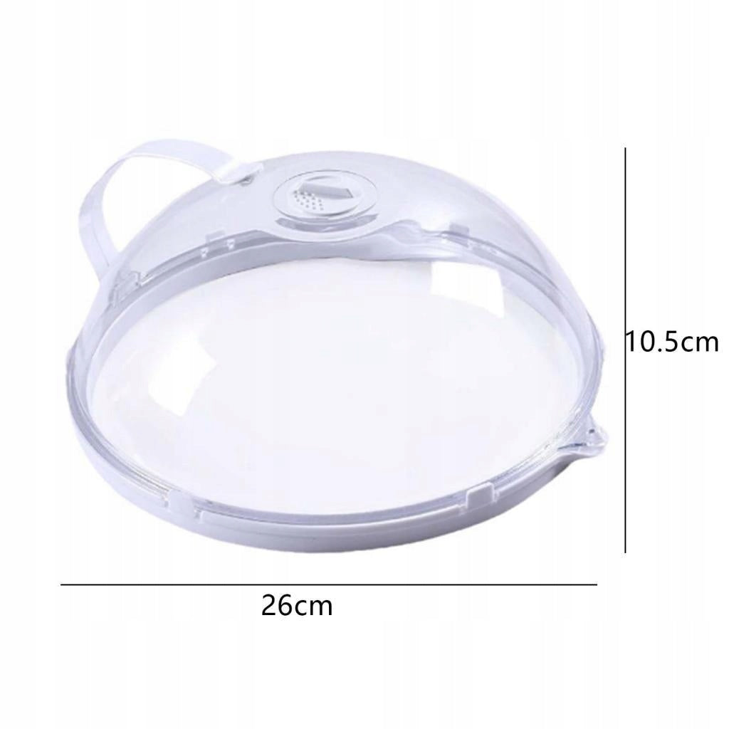 1pc Professional Microwave Food Cover Heat Resistant Lid with tray Packaging status original