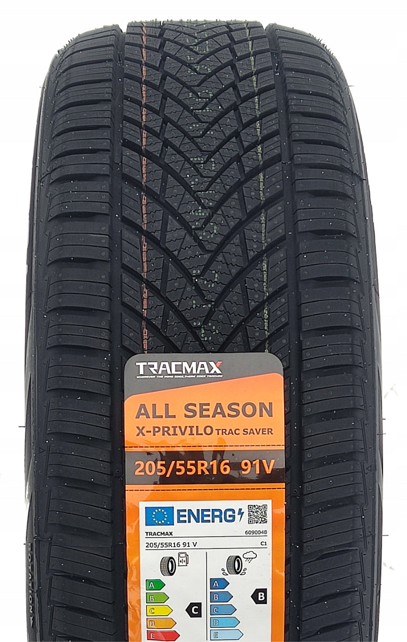 1x 205/55R16 ALL-SEASON TYRES NEW TRACMAX 3PMFS 2026