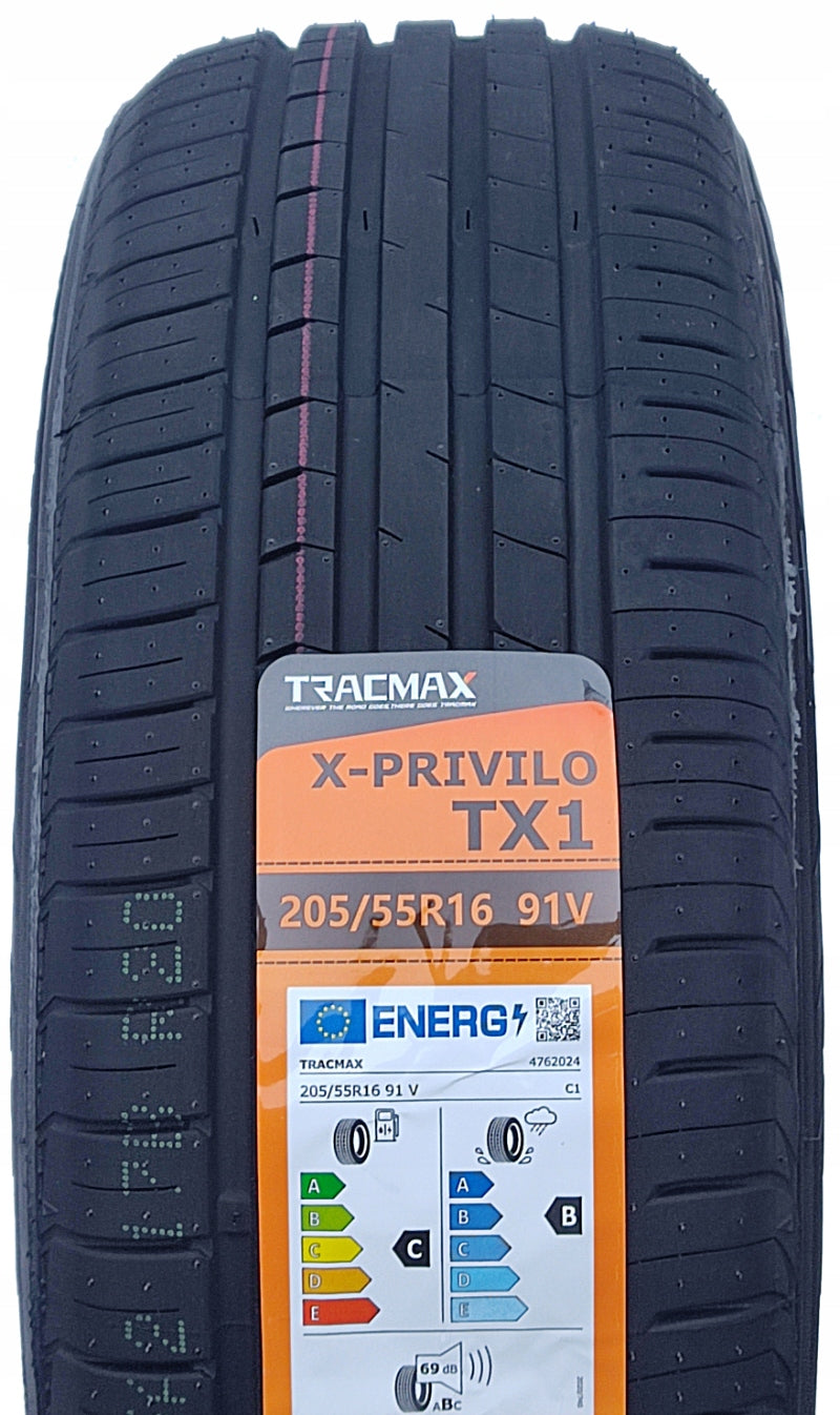 1x 205/55r16 SUMMER TYRES NEW TRACMAX C B 69dB Season summer