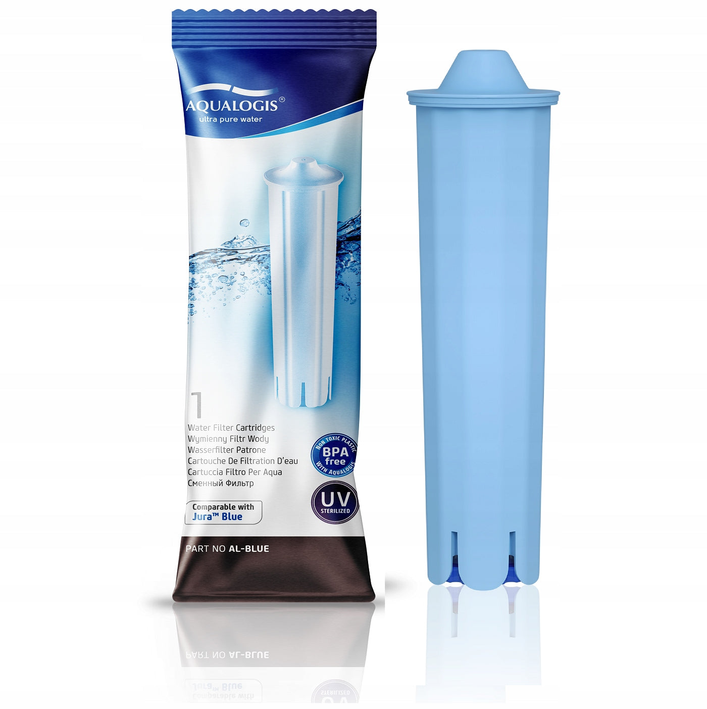 1x Jura AL-Blue Filter + Decalc Descaler + Cleaneo Tablets Packaging status original