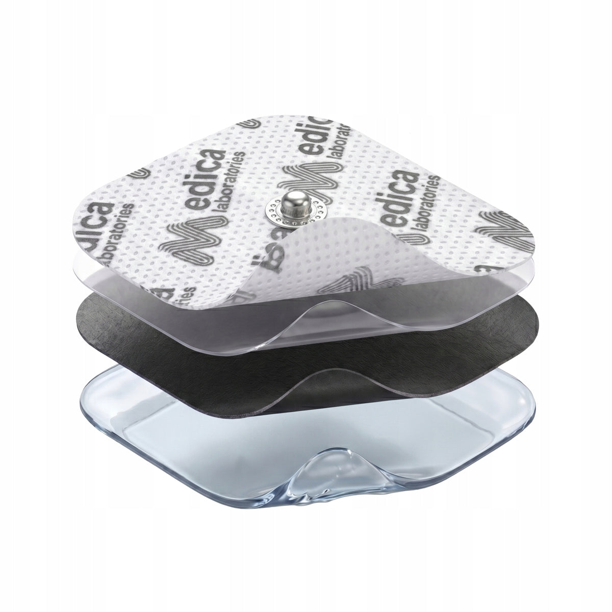 1x LARGE GEL ELECTRODE FOR ELECTROSTIMULATION 16cm x 9,5cm TENS EMS (snap) Manufacturer code ML-S-04