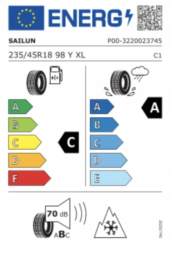 1x SAILUN Atrezzo 4 SEASONS Ultra 235/45/18 235/45R18 Rant Year-round 2026 Year of manufacture 2026