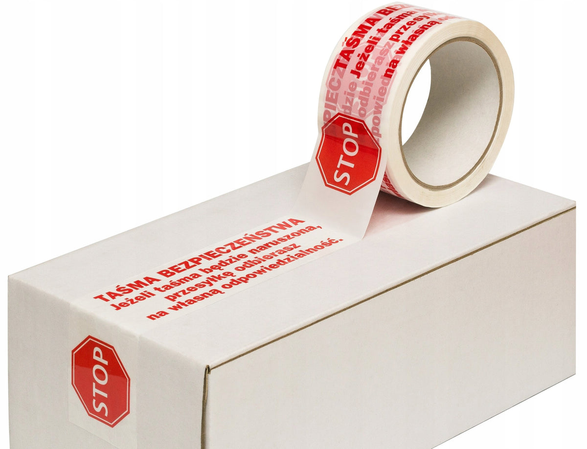 1x STOP Printed Adhesive Packing Tape