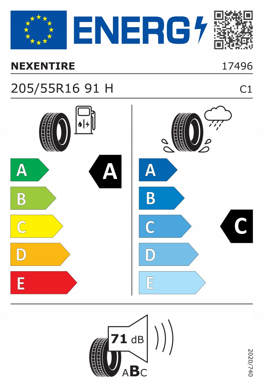 1x SUMMER TYRE Nexen N'BLUE HD PLUS 205/55R16 91H 2025-2026 NEW Number of tires offered 1 pc.