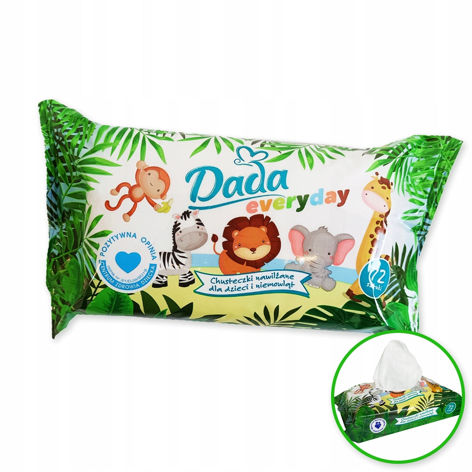 1x Wet wipes Dada everyday 72 pcs.