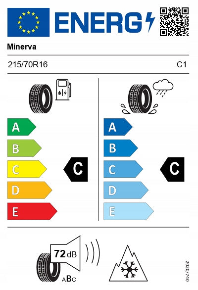 1x Winter Tyre 215/70R16 Minerva S220 Ice Plus 100H 2022 Number of tires offered 1 pc.