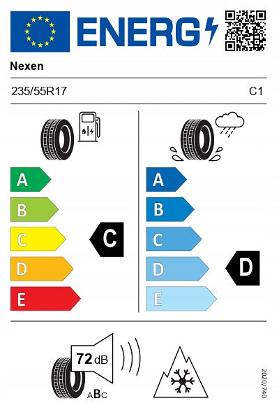 1x Winter Tyre 235/55R17 Nexen WinGuard Sport 2 103V XL New 2022 Number of tires offered 1 pc.