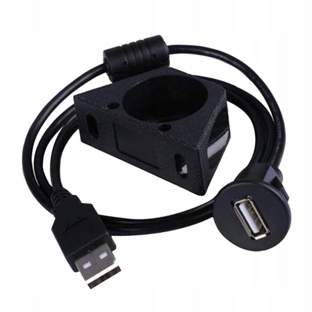 2.0 Male to USB 2.0 Female Car Mount Connector Extension 1m