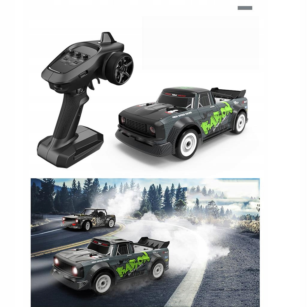 2.4 Ghz 1:16 Remote Control Flat Running Drift Car RC Vehicle Model Green Kind parts