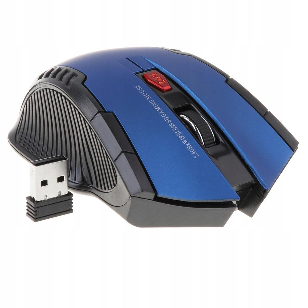2.4GHz USB Mouse for Laptop Computer Optical Mice Scrolling Blue