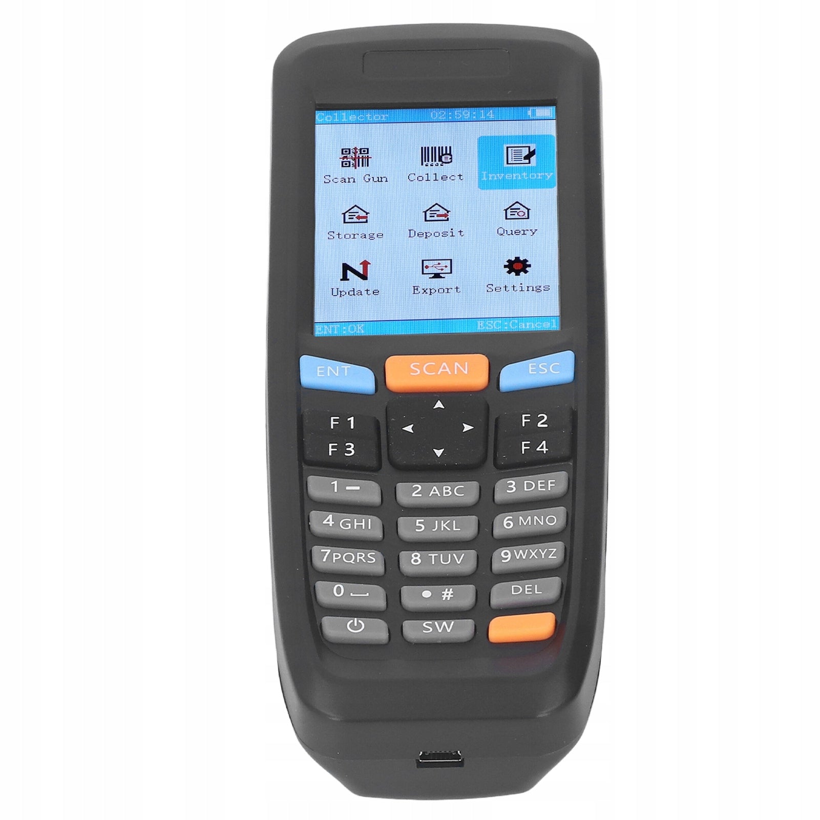 2,4GHz Wireless Barcode Scanner Portable 2,8 Inch S8