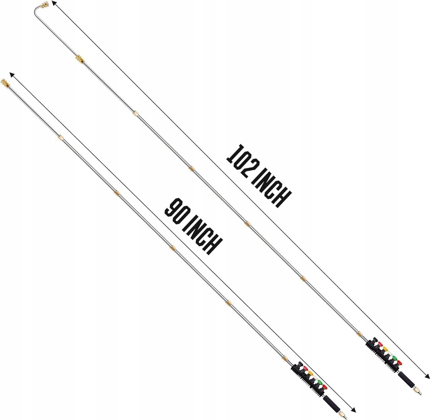 2.5M LANCE SET FOR PRESSURE WASHER 4000PSI + 6 NOZZLE TIPS Packaging status original