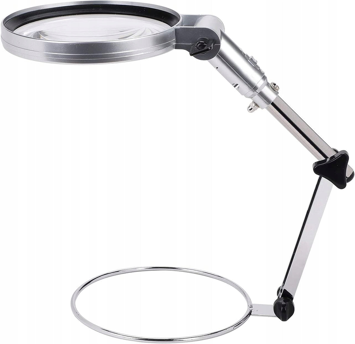 2,5x metal adjustable magnifying glass stand