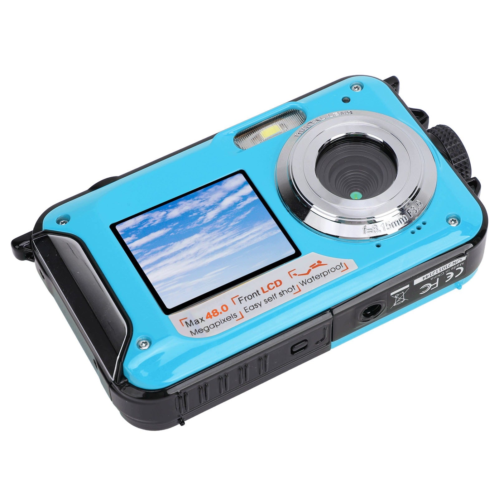 2,7K Dual Screen 48MP Underwater Camera 16x Zoom 11FT QX Brand no brand