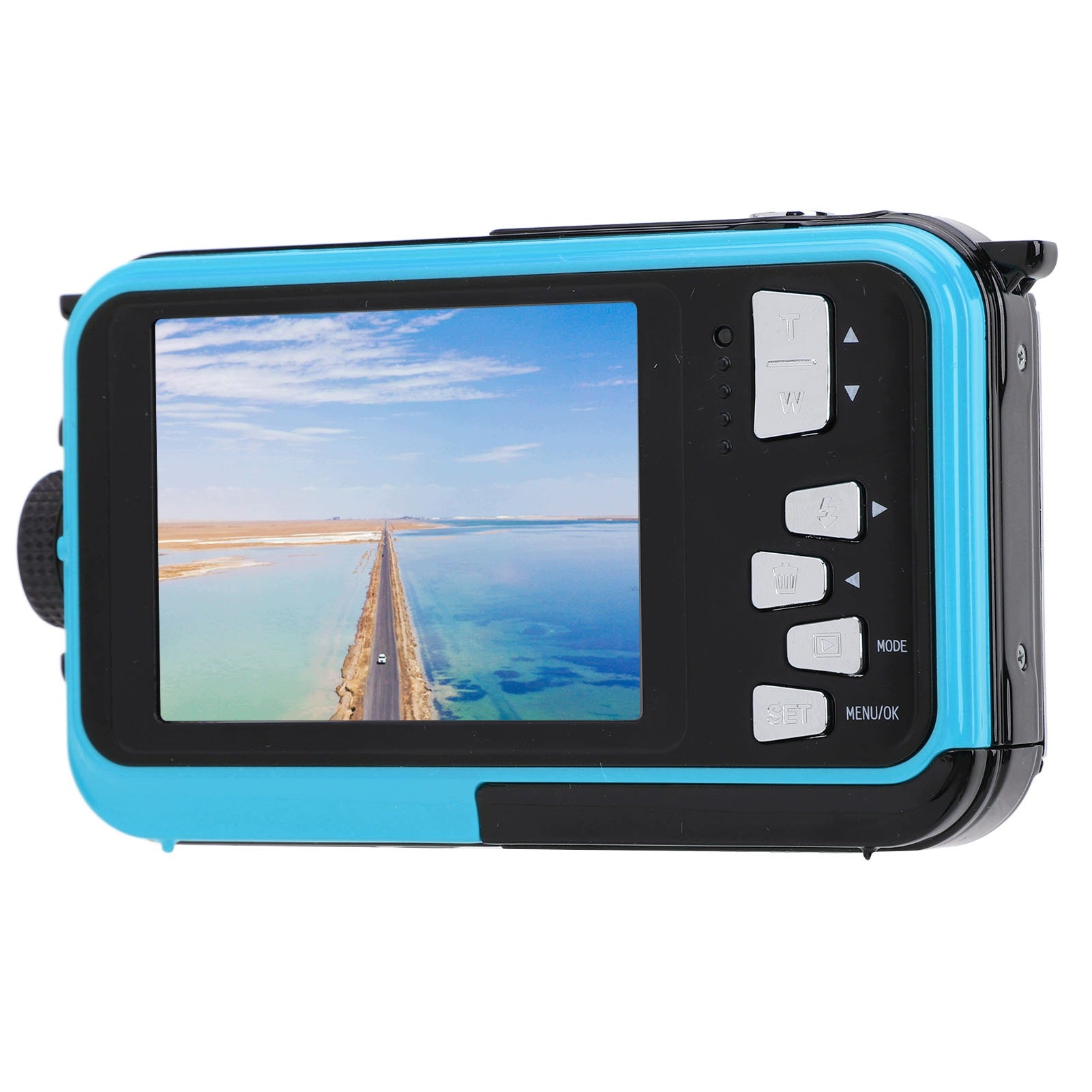 2,7K Dual Screen 48MP Underwater Camera 16x Zoom 11FT QX