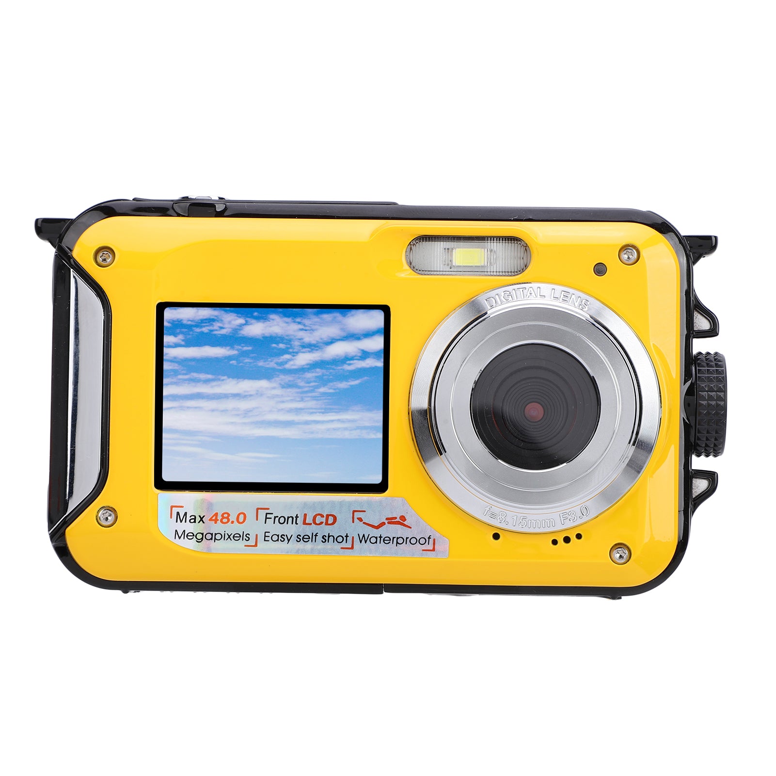 2,7K Underwater Camera with 48MP Dual Screens 16x Zoom 11ft WY Model 3849ISBK