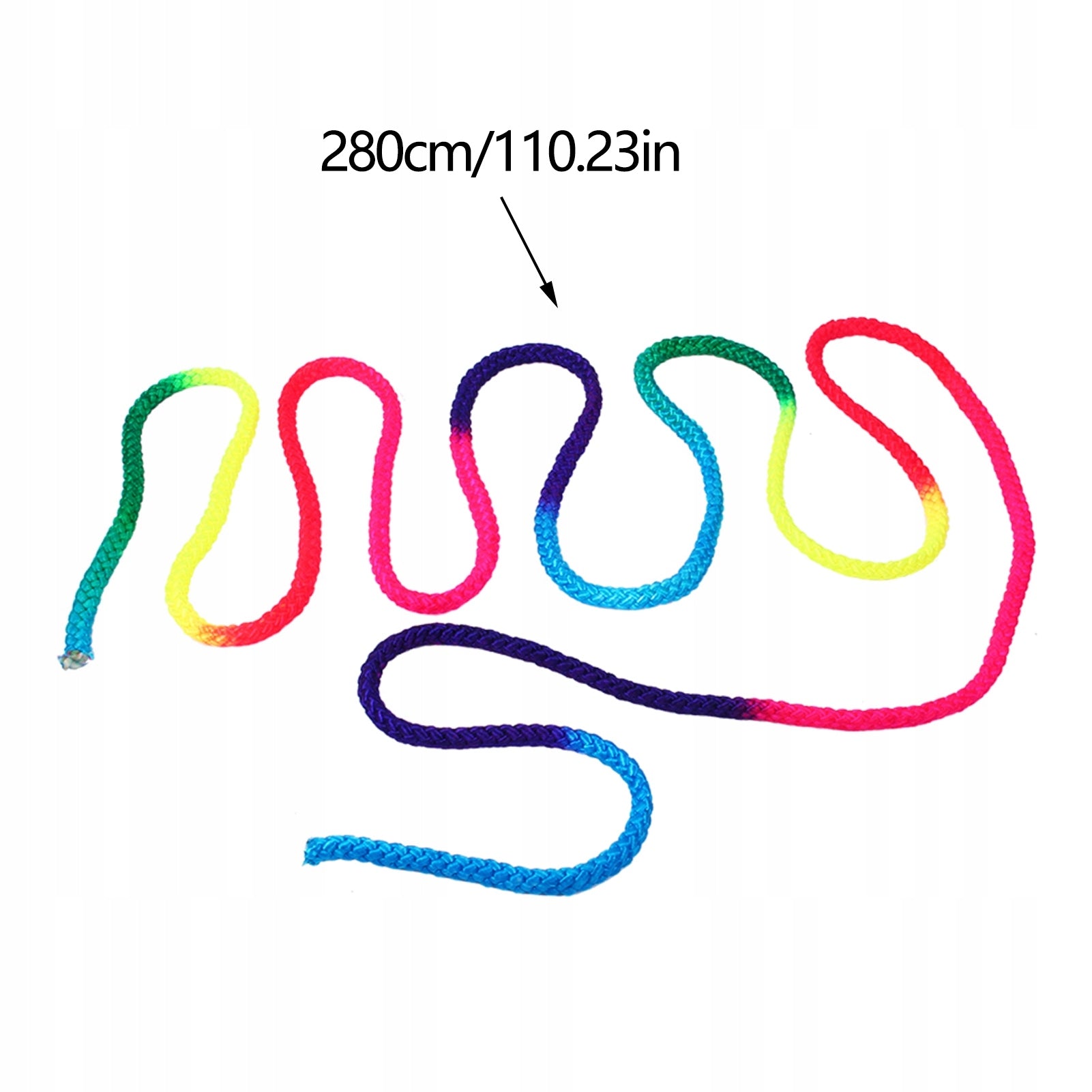 2,8M MULTICOLOR SOLID GYMNASTIC ROPE RAINBOW GYMNASTIC ROPE Manufacturer code TJ00065