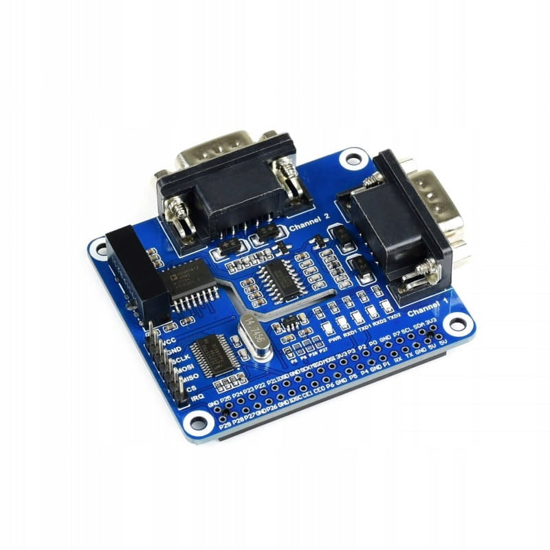 2-Channel RS232 Isolated HAT Extension for Raspberry Pi