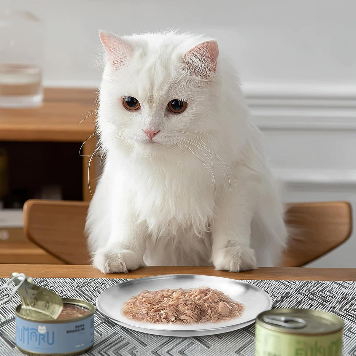 2 FLAT STEEL BOWLS FOR CAT 14 CM WIDE LOW Brand no brand