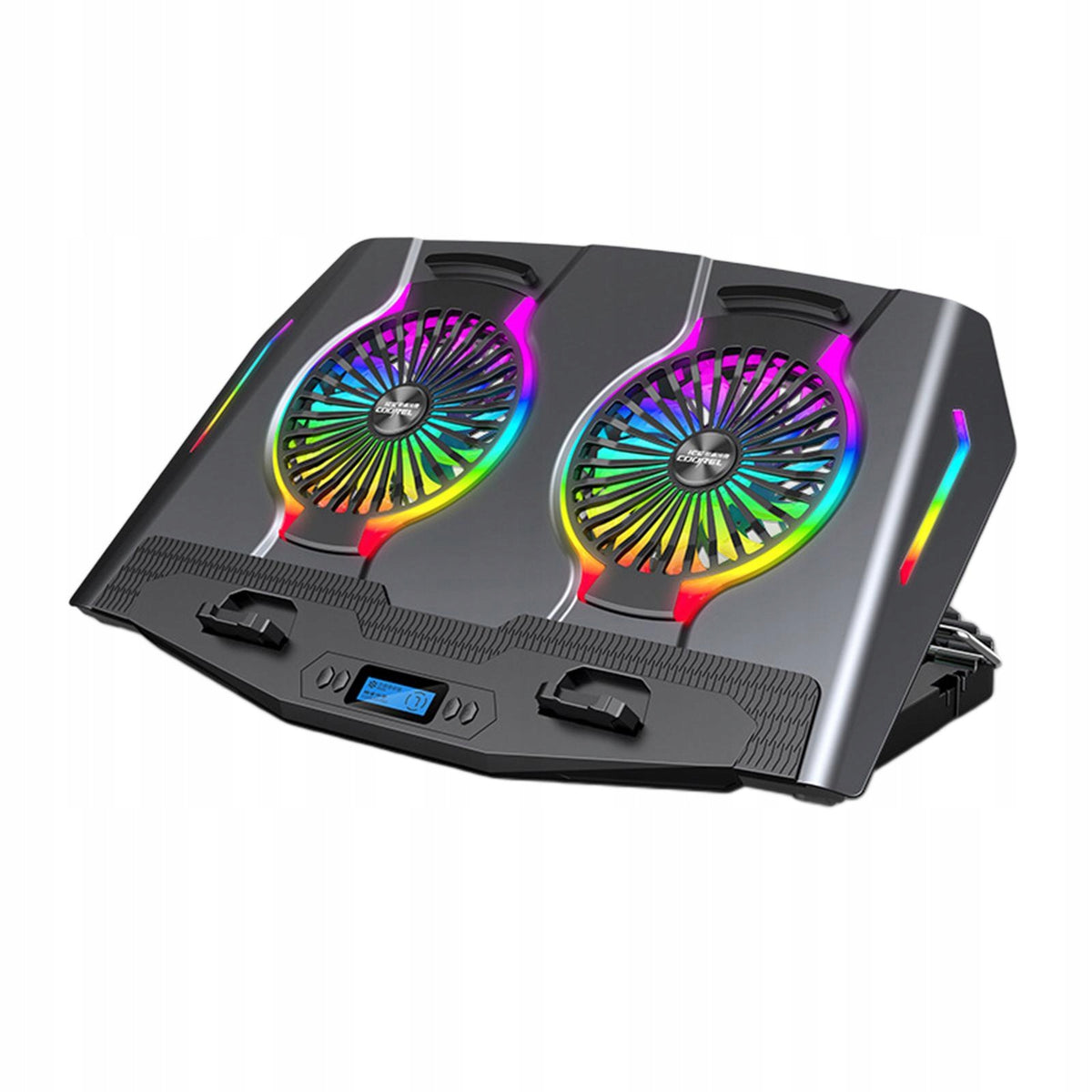2 Fans USB Cooler Cooling Stand Pad Radiator Laptop PC Notebook Cooler Grey