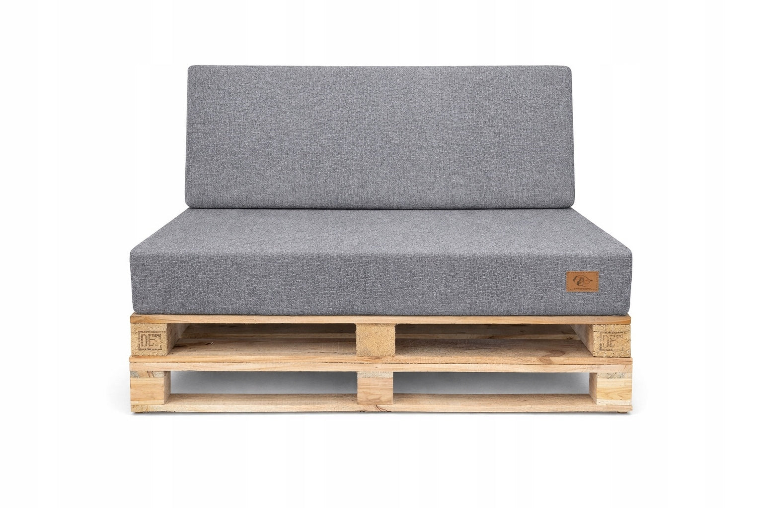 2 Garden Cushions for Bench Pallet Swing - Cushions 120x80 + 40 Wedge Pillow width 80 cm