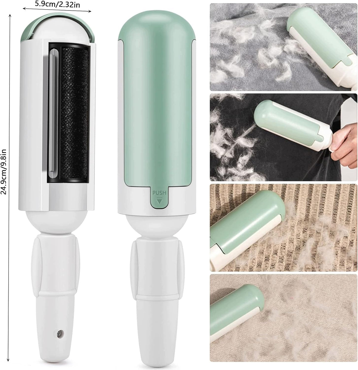 2 HAIR ROLLERS BLUE DUNAJ MULTIPLE HAIR REMOVAL Brand AB