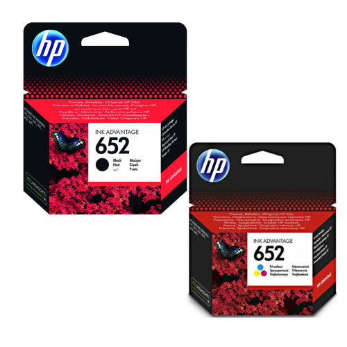 2 HP 652 Ink 3835 2130 3630 3775 DeskJet printers