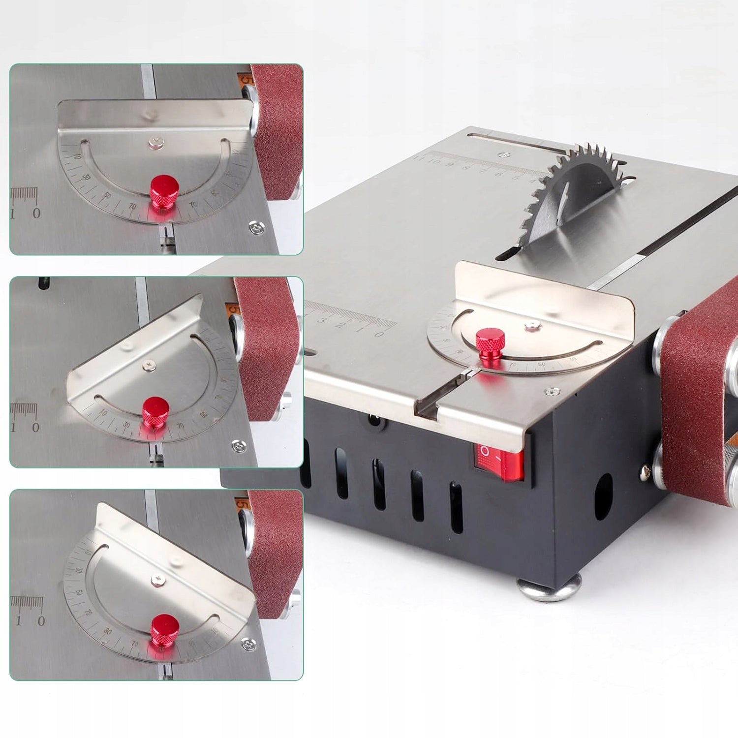 2 In 1 Mini Electric Table Saw Mini Belt Sander 4 DISCS 200W EAN (GTIN) 6977649230935