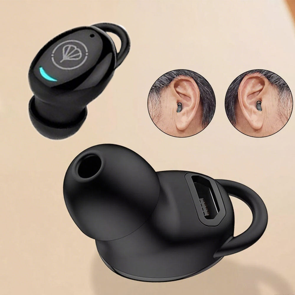 2 In-Ear Bluetooth Hearing Aids Invisible With Volume Control Packaging status original