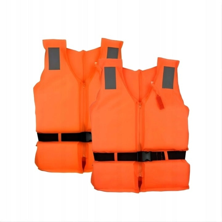 2 × LIGHTWEIGHT LIFE JACKET FOR ADULTS 50-120KG