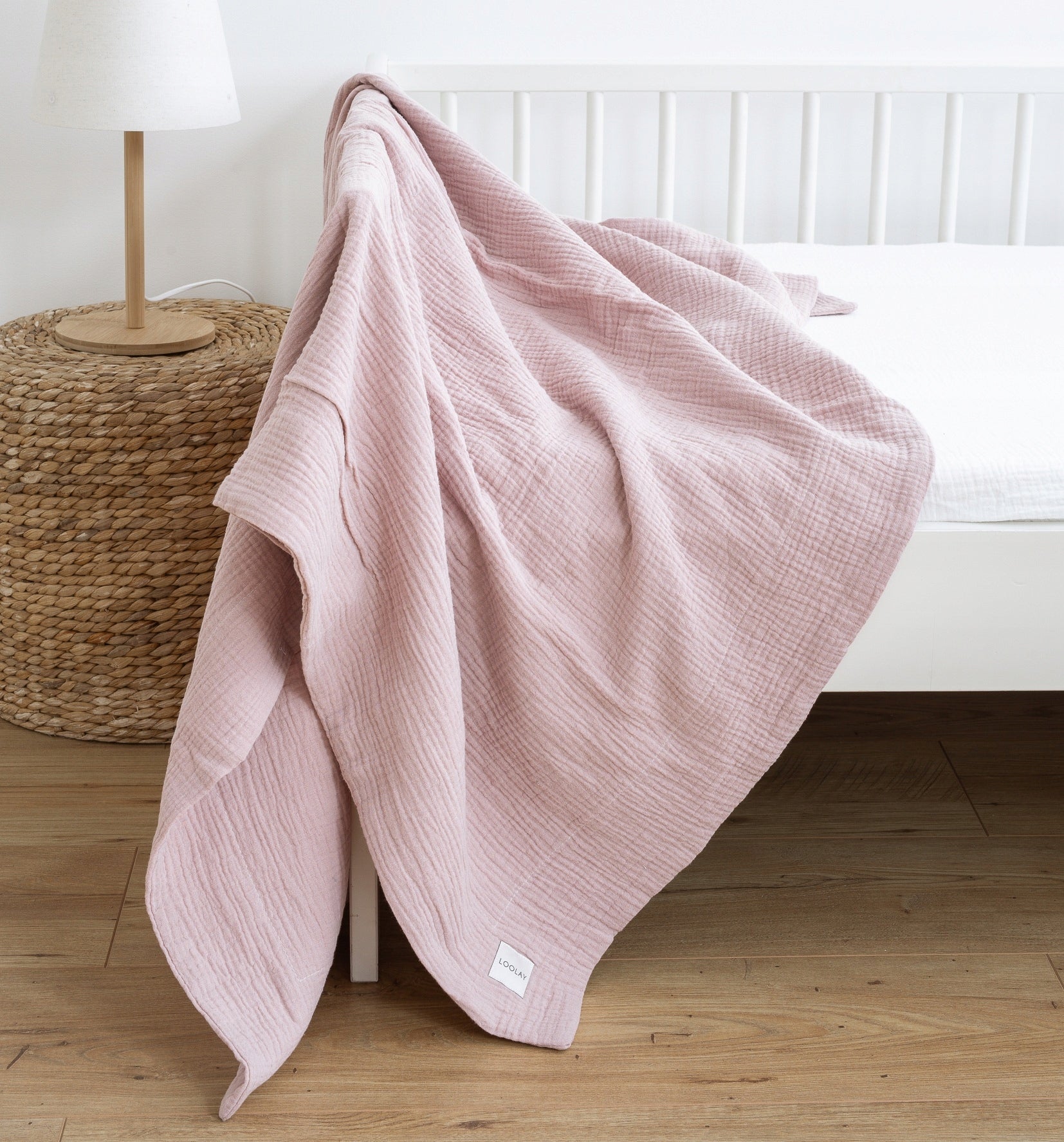 2 Layers MUSLIN BLANKET 150 x 200 cm Muslin 100% Cotton Warm Quilt