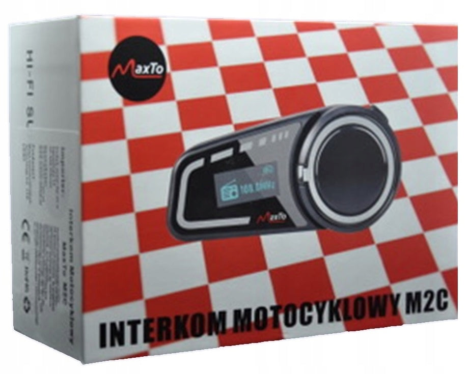 2 MaxTo M2C Motorcycle Intercoms FOR 6 LCD HELMETS Manufacturer MaxTo