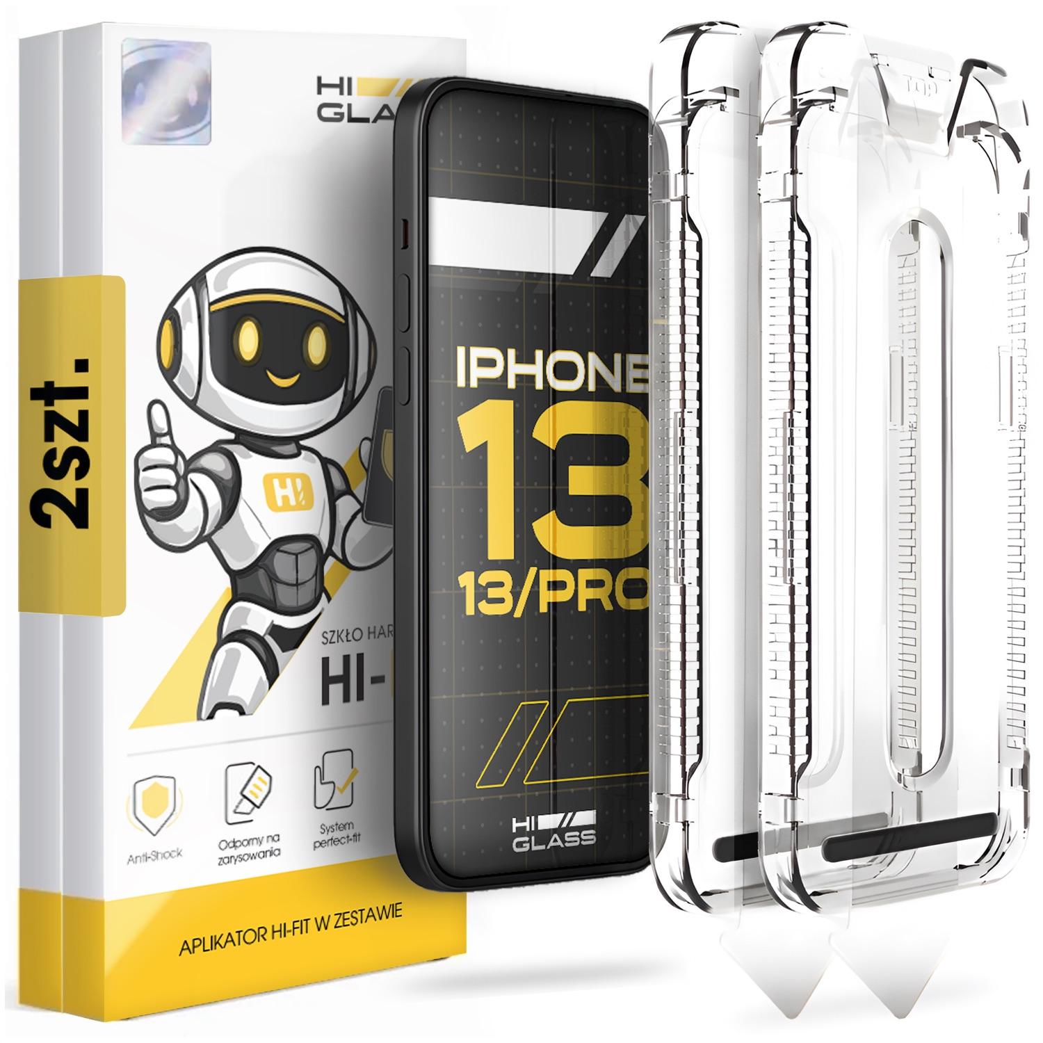 2-PACK Glass For iPhone 13 / 14 / 13 Pro (Hardened, With Applicator, Protective)