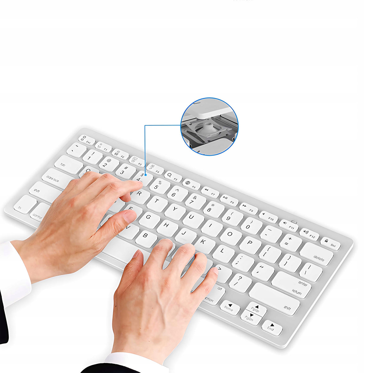2-PACK Keyboard + Mouse Wireless Computer Mouse White USB Manufacturer code bezprzewodowa mysz e799
