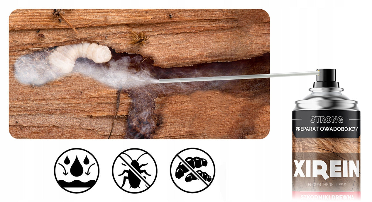 2 PCS AGENT FOR BARK BEETLES, DUMPLINGS,  AEROSOL WITH TUBE XIREIN 300 ML Manufacturer code 3610
