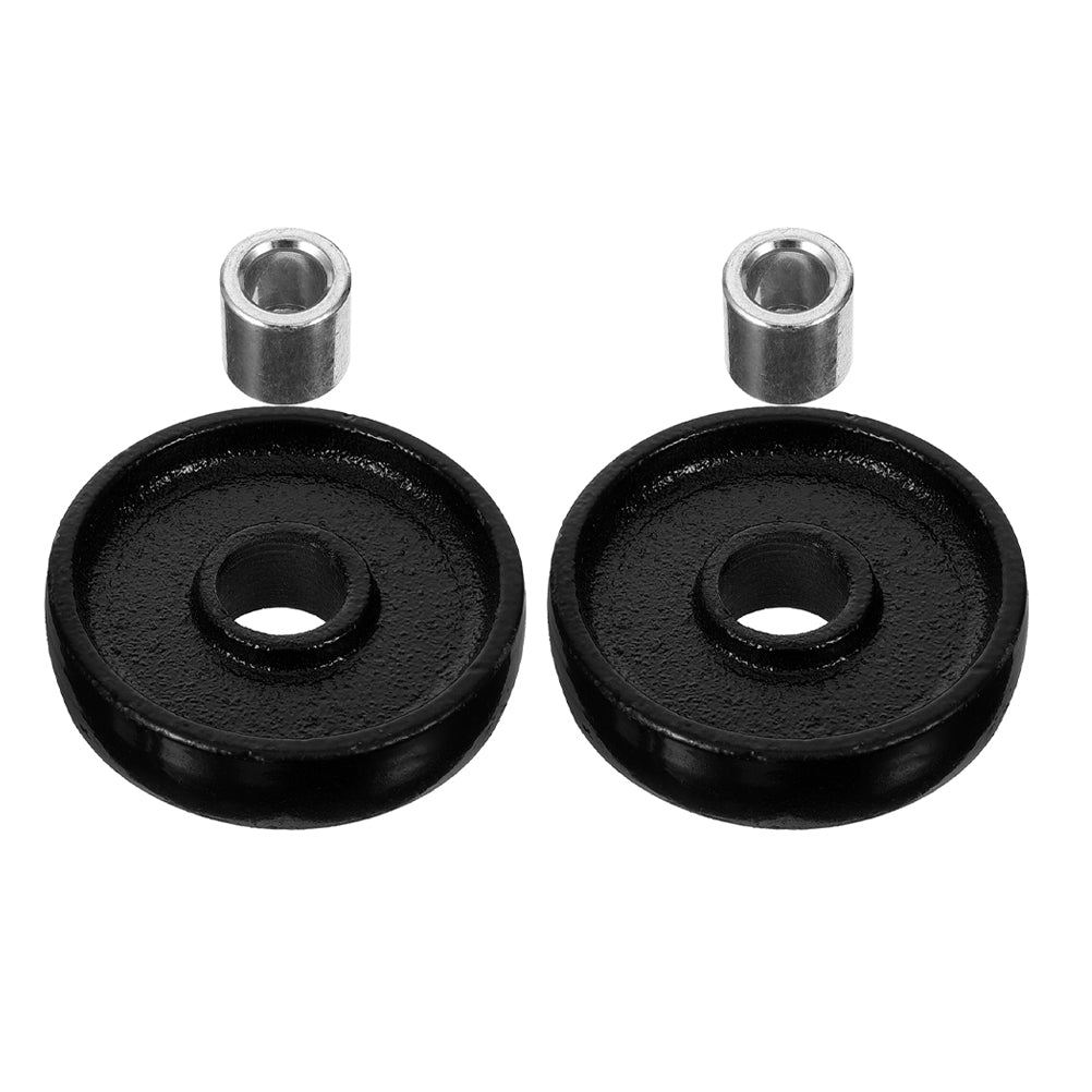 2 PCS BLACK STEEL FRONT WHEELS FOR LIFT, UNIVERSAL Manufacturer code NA