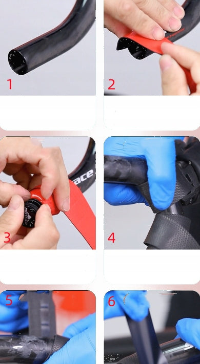 2 PCS HANDLEBAR BIKE TAPE FOAM BLACK ROAD GRAVEL THICK Material silicone
