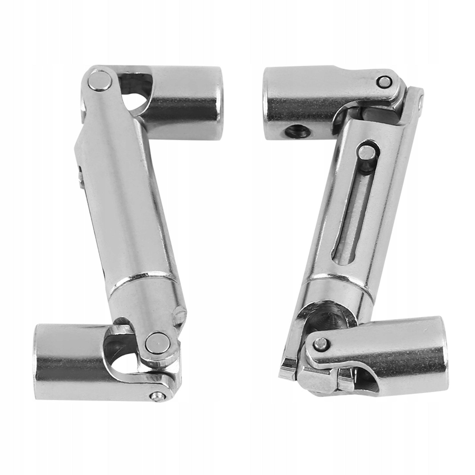 2 PCS METAL DRIVE SHAFTS FOR MILITARY TRUCK RC WPL IN 1/16 SCALE Color gray
